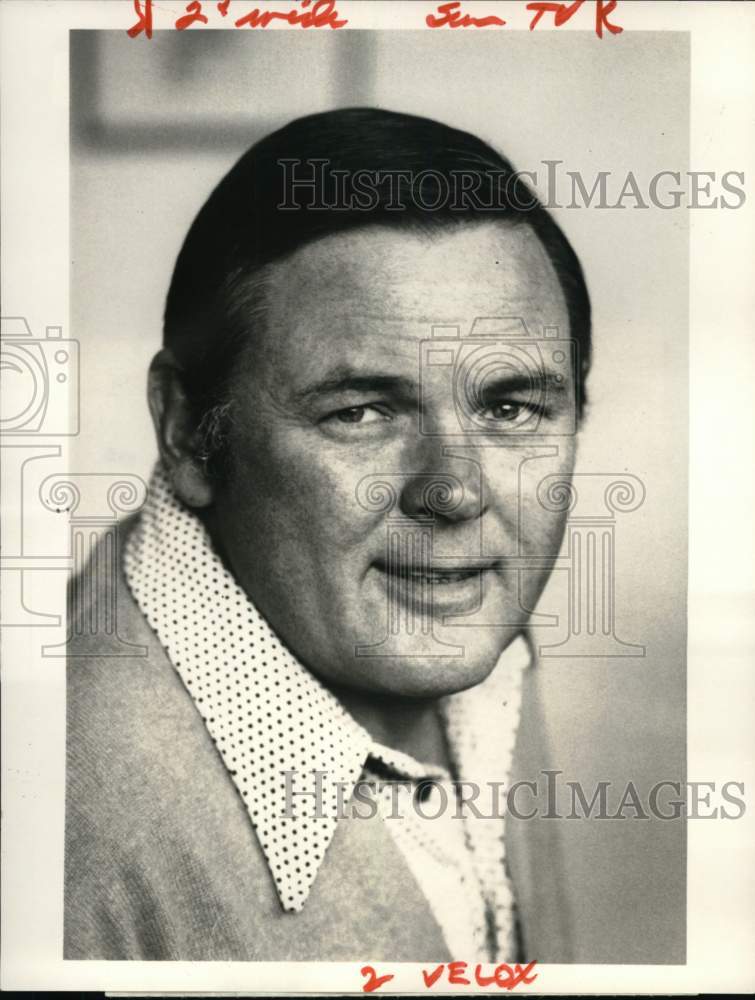 1980 Press Photo Portrait of ABC's Football Sportscaster Keith Jackson- Historic Images