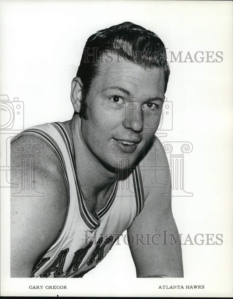 1969 Press Photo Atlanta Hawks' basketball player Gary Gregor - pis06196- Historic Images
