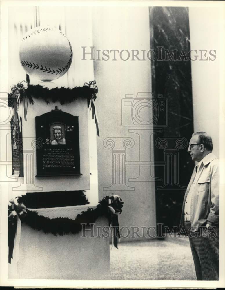 1977 Press Photo Visitor at the National Baseball Hall of Fame Museum, New York- Historic Images