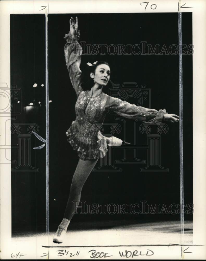 Press Photo Ice skater Peggy Fleming in action - pis06313- Historic Images