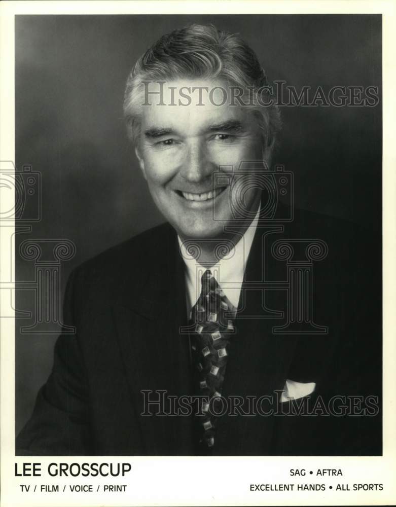 Press Photo Sportscaster Lee Grosscup - pis06422- Historic Images
