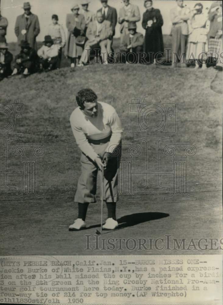 1950 Press Photo Jack Burke, Bing Crosby National Pro-Amateur Golf Tourney, CA- Historic Images