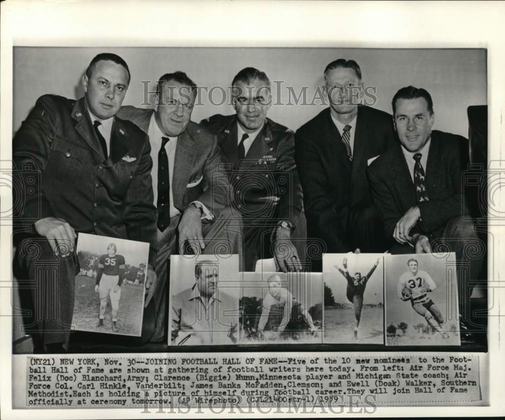 1959 Press Photo Members of the Football Hall of Fame, New York - pis06825- Historic Images