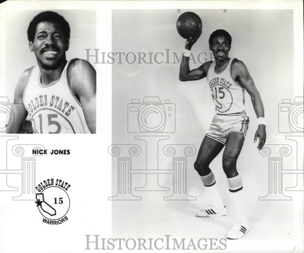 1971 Press Photo Golden State Warriors&#39; Nick Jones, NBA basketball player- Historic Images