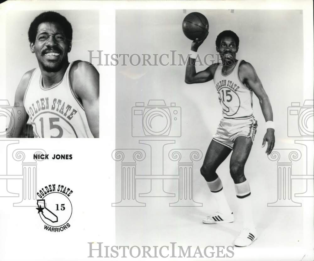 1971 Press Photo Golden State Warriors' Nick Jones, NBA basketball player- Historic Images