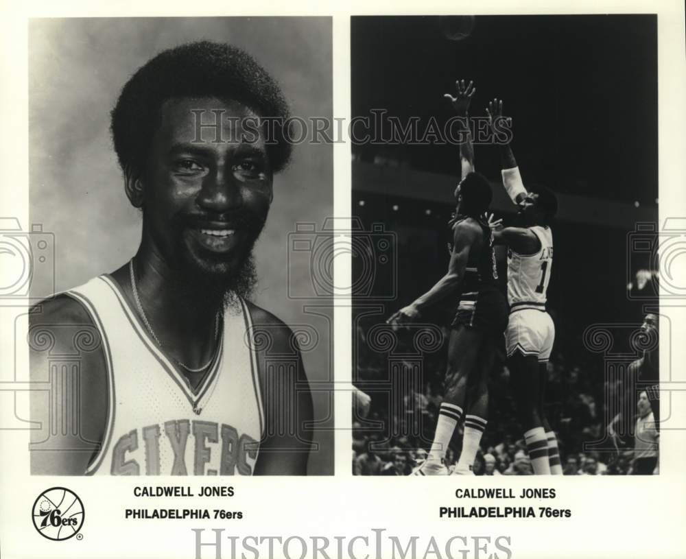 1979 Press Photo Philadelphia 76ers&#39; Caldwell Jones, NBA basketball player- Historic Images