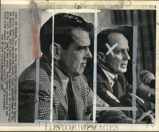 1968 Press Photo Rams' owner Dan Reeves fires George Allen, football, CA- Historic Images
