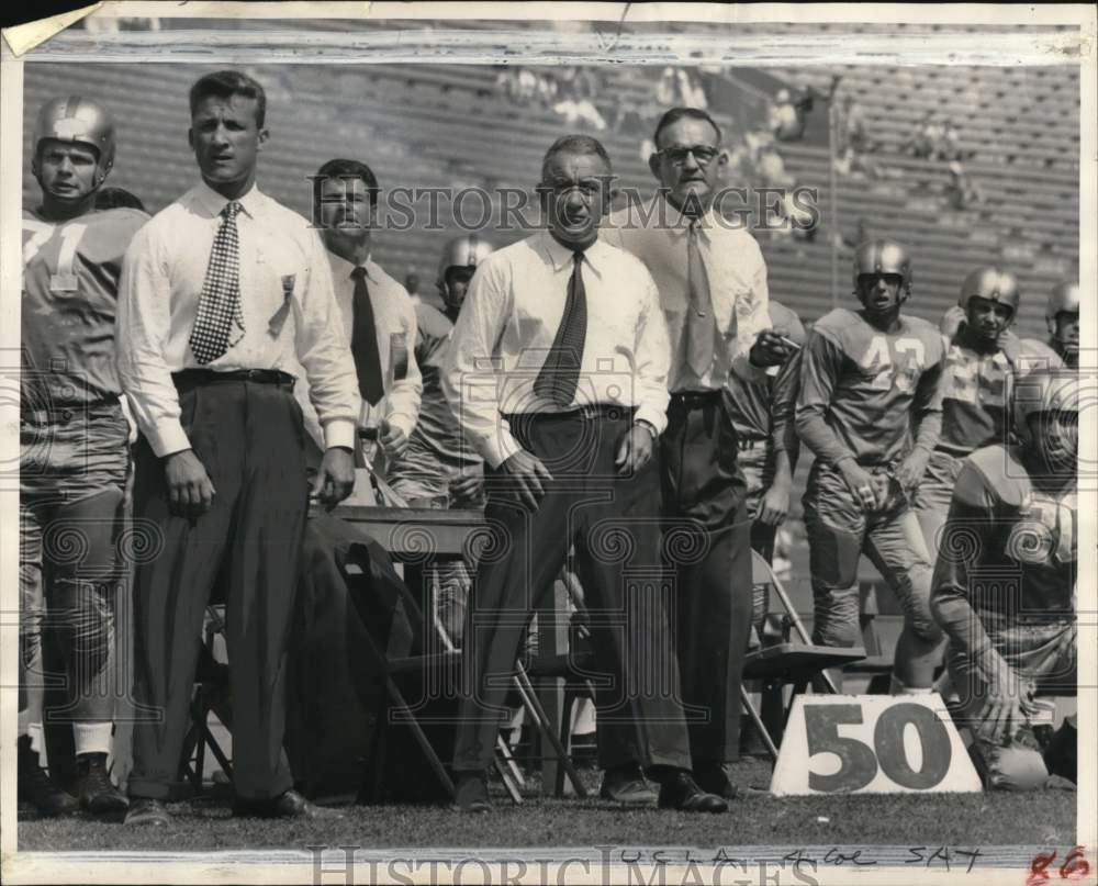 1952 Press Photo University Of California At Los Angeles Football Coaching Staff- Historic Images