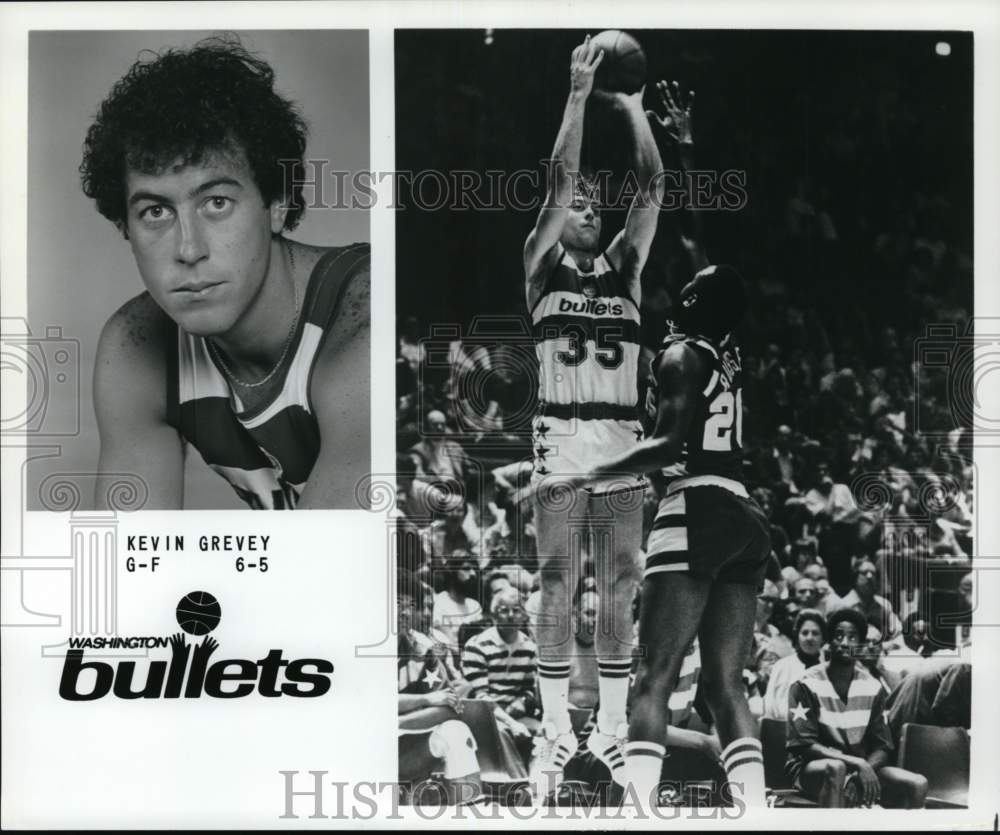 1978 Press Photo Shots of Washington Bullets&#39; basketball player Kevin Grevey- Historic Images