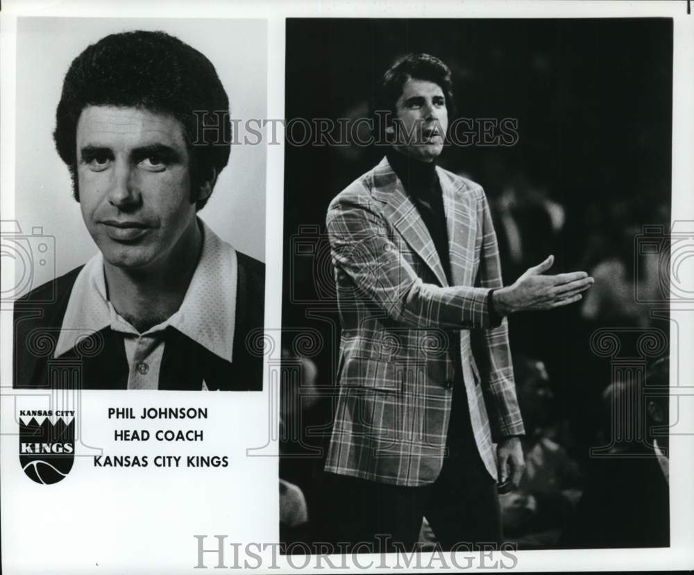 1976 Press Photo Kansas City Kings&#39; basketball Phil Johnson - pis07151- Historic Images