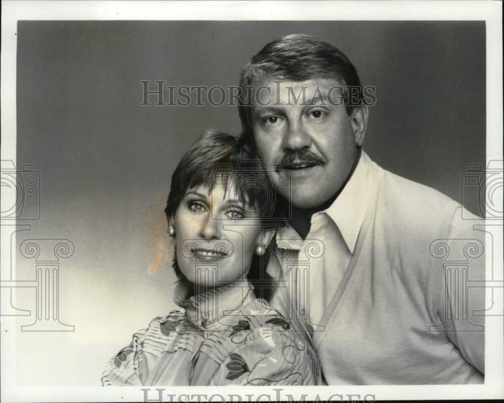 1983 Press Photo Actor Alex Karras, Susan Clark, Webster, ABC Television Network- Historic Images