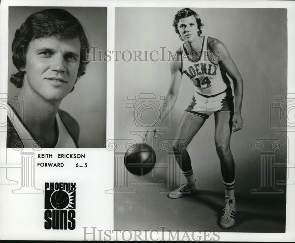 1975 Press Photo Phoenix Suns basketball player Keith Erickson - pis07195- Historic Images
