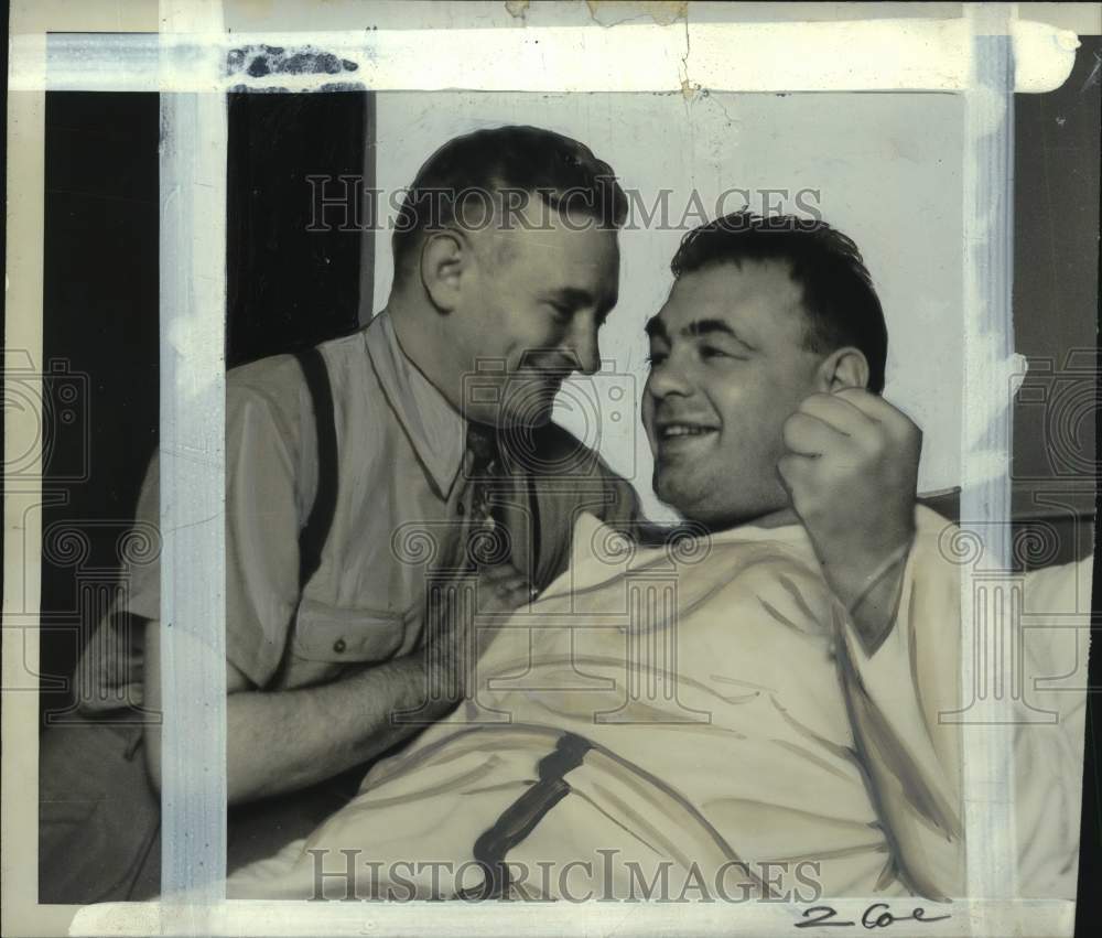 Press Photo Boxer Tony Galento & man - pis07266- Historic Images