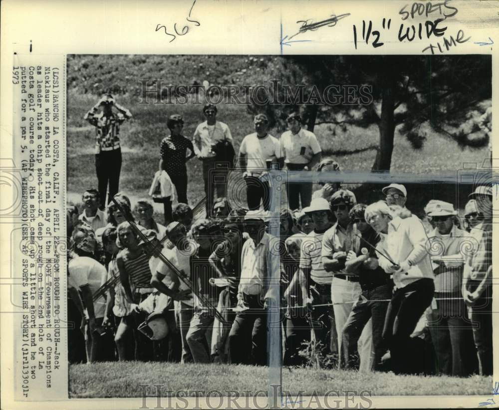 1973 Press Photo Golfer Jack Nicklaus during Mony Tournament of Champions, CA- Historic Images
