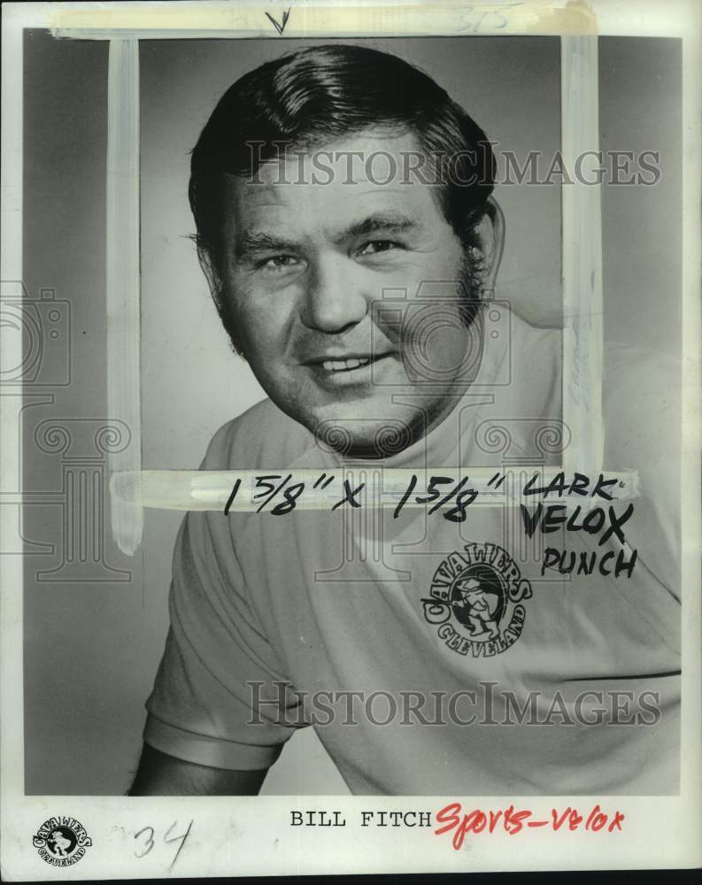 1971 Press Photo Cleveland Cavaliers' NBA basketball coach Bill Fitch- Historic Images