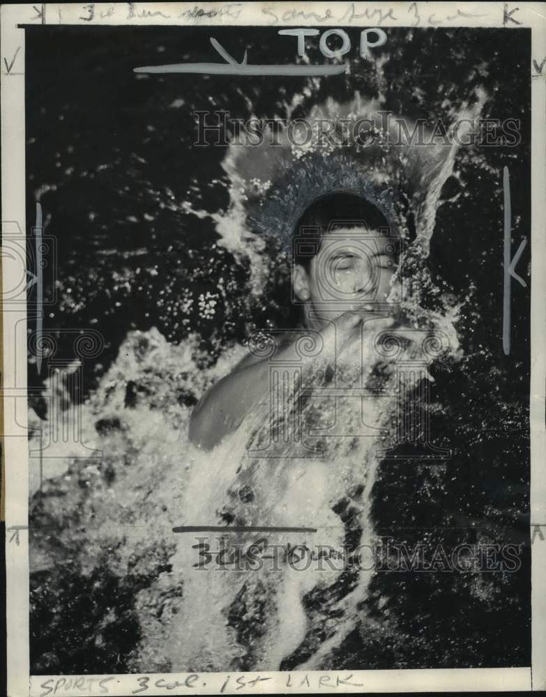 1949 Press Photo Nippon University&#39;s Hironoshin Furuhashi, swim meet, Tokyo- Historic Images