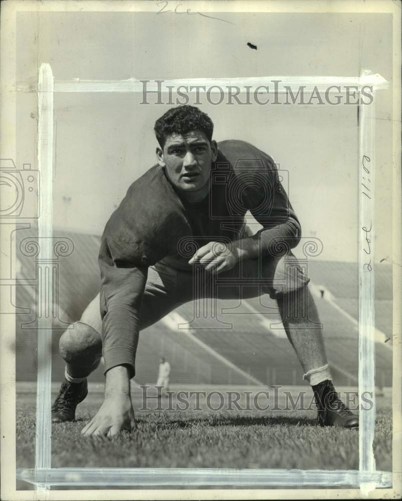 1944 Press Photo University of Southern California football player John Ferraro- Historic Images