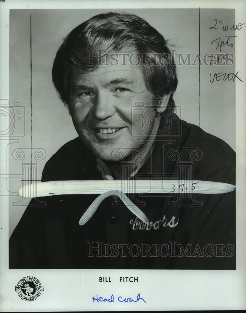 1976 Press Photo Cleveland Cavaliers&#39; head basketball coach Bill Fitch- Historic Images