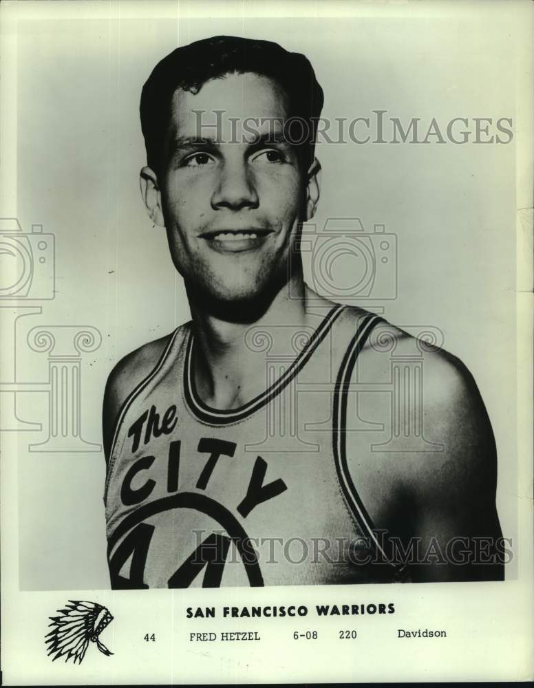 1968 Press Photo San Francisco Warriors&#39; basketball player Fred Hetzel- Historic Images