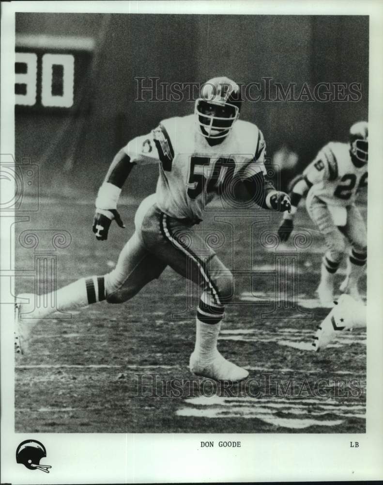 1987 Press Photo Chargers Football player, linebacker Don Goode - pis07892- Historic Images