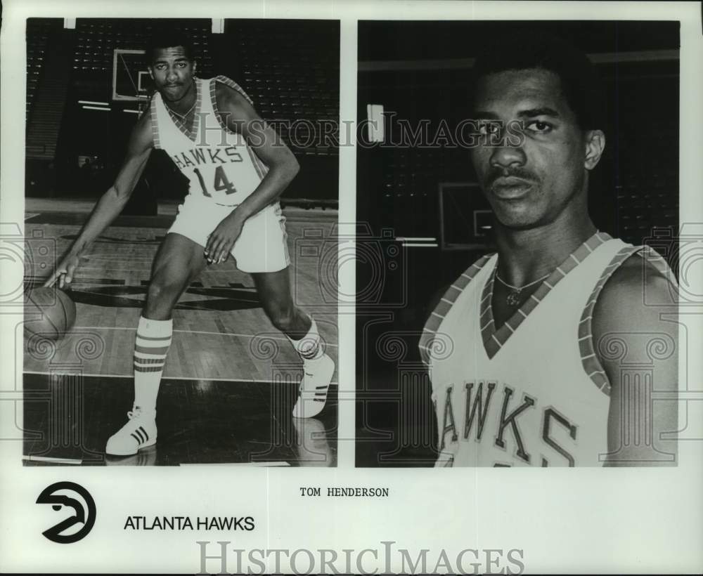 1975 Press Photo Atlanta Hawks' basketball player Tom Henderson - pis08072- Historic Images