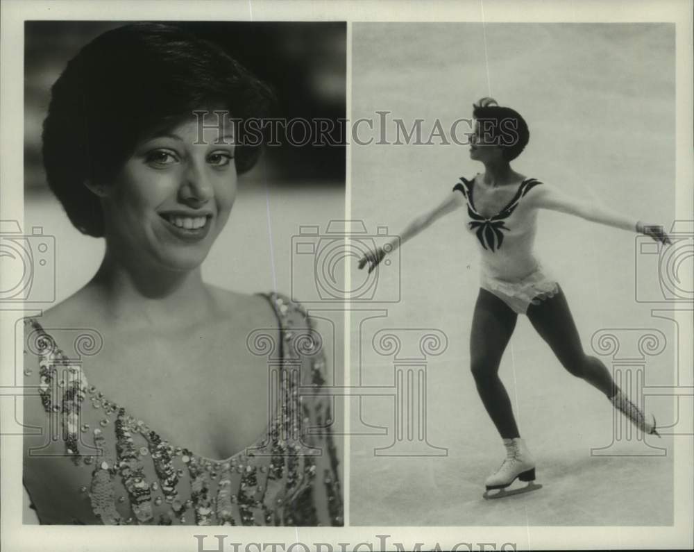 1980 Press Photo Ice Skater Linda Fratiane, skating rink - pis08098- Historic Images