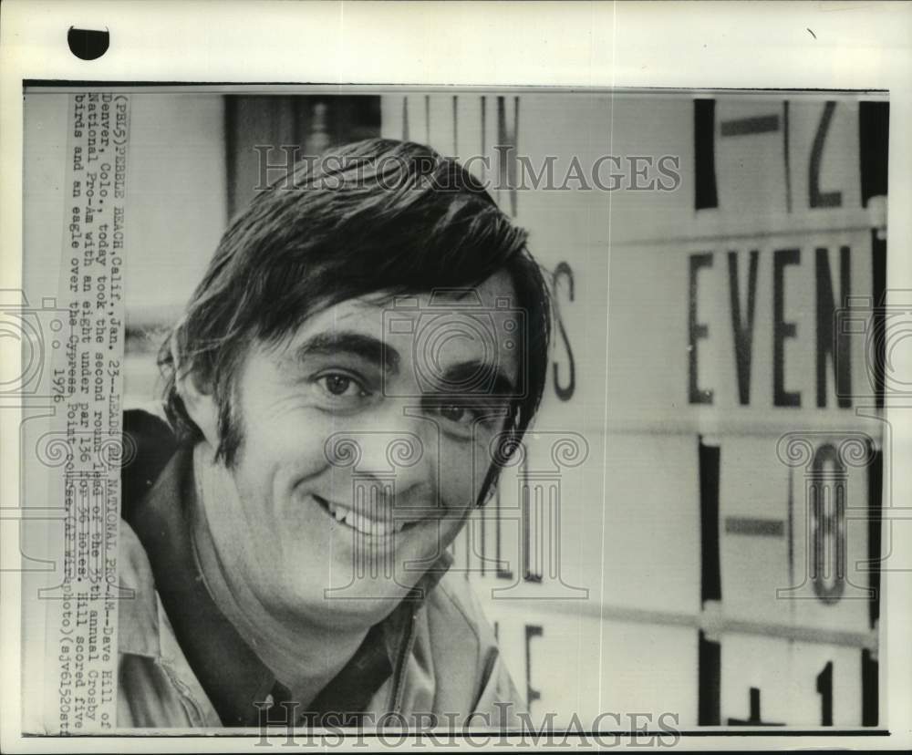 1976 Press Photo Golfer Dave Hill Leads National Professional-Amateur Tournament- Historic Images