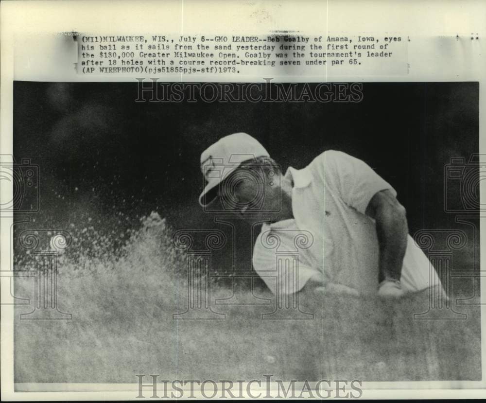 1973 Press Photo Golfer Bob Goalby, Greater Milwaukee Open, Milwaukee, Wisconsin- Historic Images