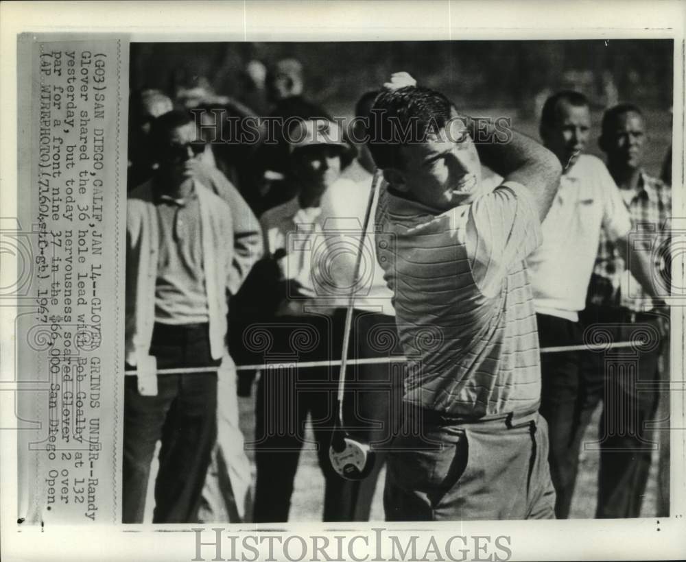 1967 Press Photo Golfer Randy Glover, San Diego Open, California - pis08306- Historic Images