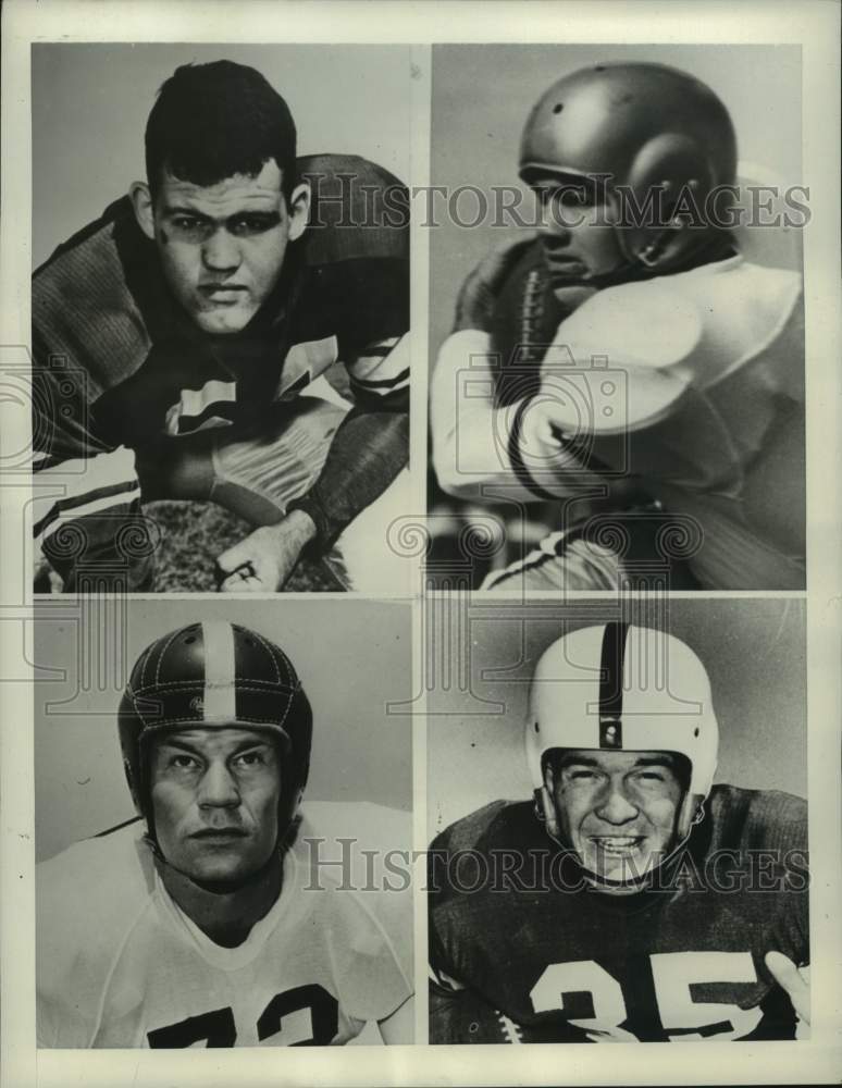 1952 Press Photo International News Service All-American offense football team- Historic Images