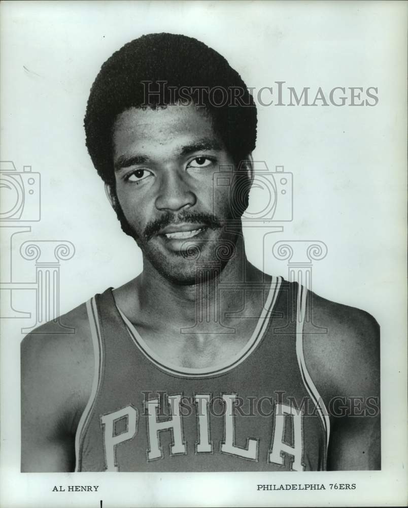 1970 Press Photo Basketball player Al Henry, Philadelphia 76'ers - pis08439- Historic Images