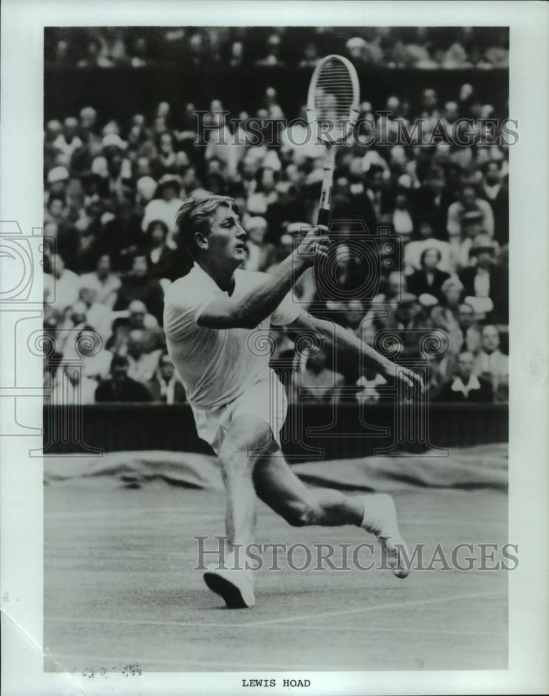 1980 Press Photo Lewis Hoad, tennis court game - pis08449- Historic Images
