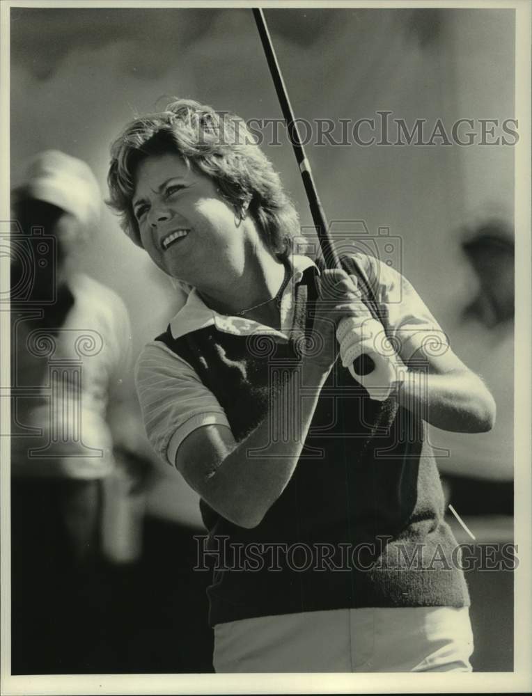 1984 Press Photo Kathy Hite, golf course game - pis08450- Historic Images