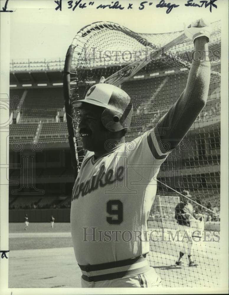 1979 Press Photo Milwaukee Brewers Larry Hisle, Major League baseball game- Historic Images
