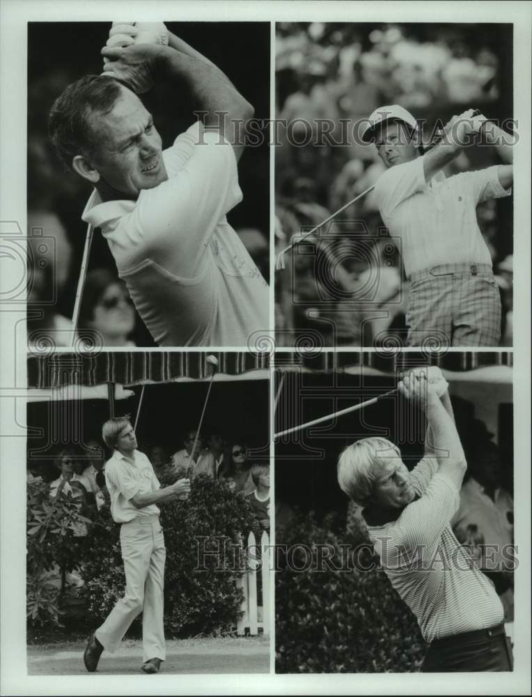 1982 Press Photo David Graham, top players, Pebble Beach Golf Links tourney, CA- Historic Images