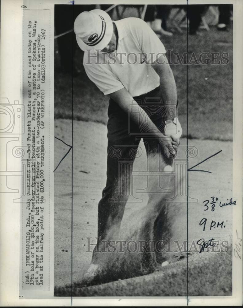 1967 Press Photo Golfer Rod Funseth, Speedway Open, Indianapolis, Indiana- Historic Images