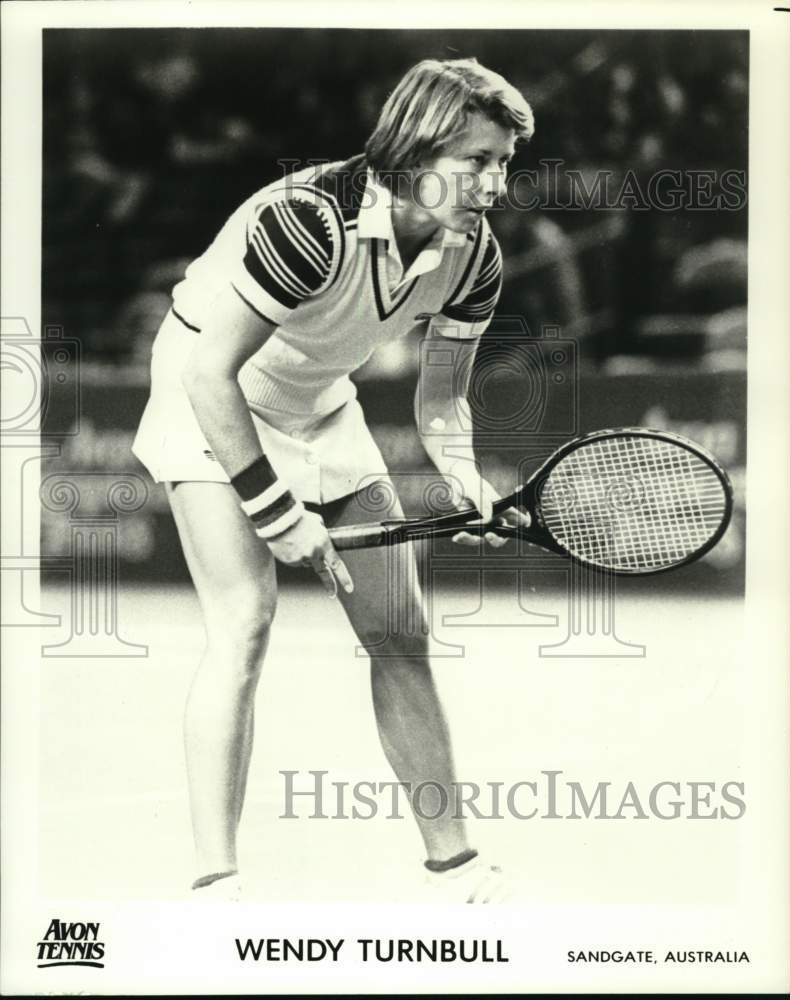 1981 Press Photo Tennis Player Wendy Turnbull, Sandgate Australia - pis08665- Historic Images