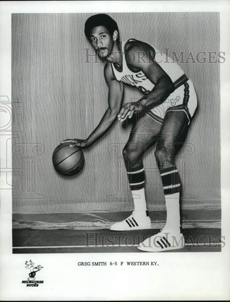 1971 Press Photo Greg Smith, Milwaukee Bucks basketball forward player- Historic Images