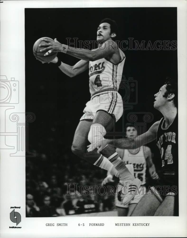 1973 Press Photo Greg Smith, Portland Trailblazers basketball forward player- Historic Images