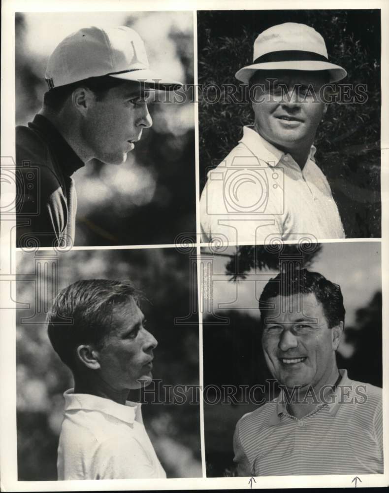 1965 Press Photo Portraits of Peter Thomson &amp; other golfers, Akron, Ohio- Historic Images