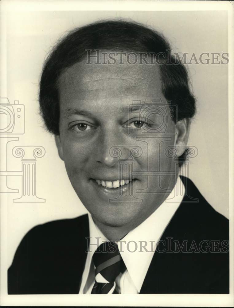 1982 Press Photo National Basketball Association Play-By-Play Man Dick Stockton- Historic Images