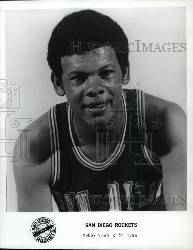 1989 Press Photo San Diego Rockets Basketball Player Bobby Smith From Tulsa- Historic Images