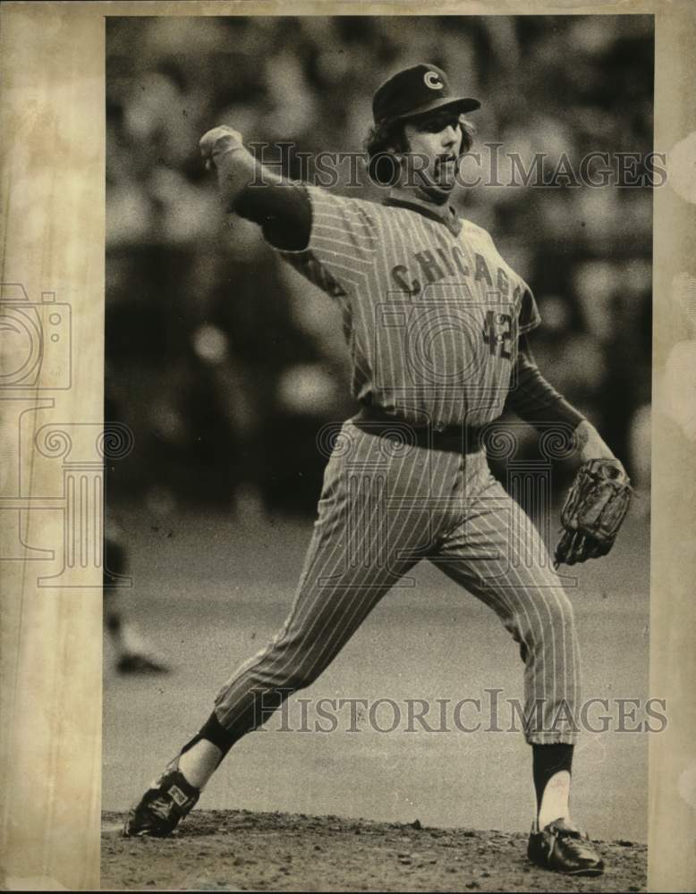 1979 Press Photo Chicago Cubs baseball player Bruce Sutter in action - pis08842- Historic Images