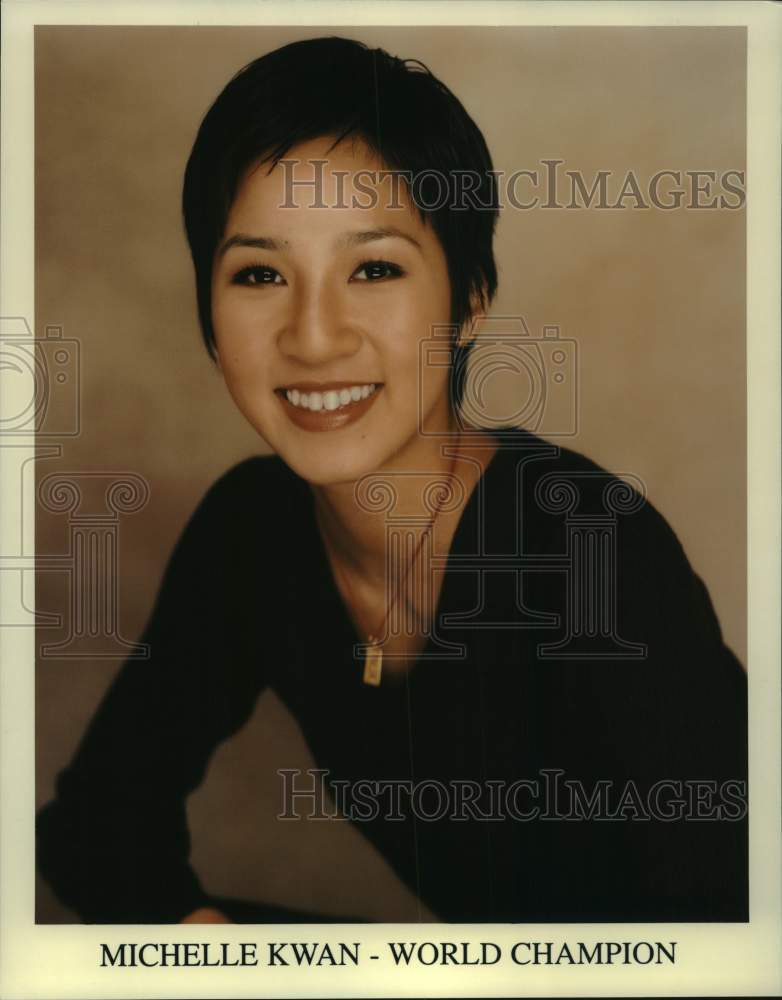 1999 Press Photo World figure skating champion Michelle Kwan - pis12224- Historic Images