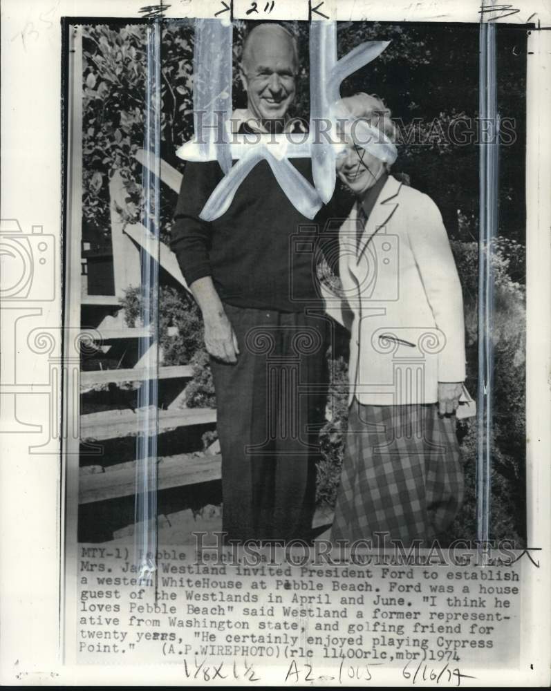 1974 Press Photo Former Washington state representative Jack Westland &amp; wife- Historic Images