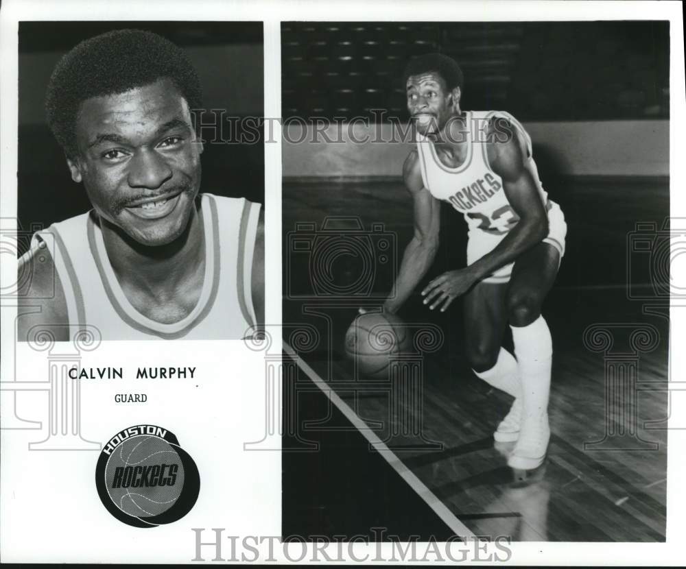 1976 Press Photo Houston Rockets Basketball Team Guard Calvin Murphy In Practice- Historic Images