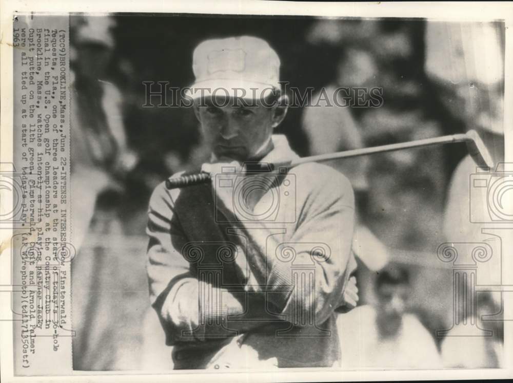 1963 Press Photo Golfer Dow Finsterwald At United States Open In Massachusetts- Historic Images