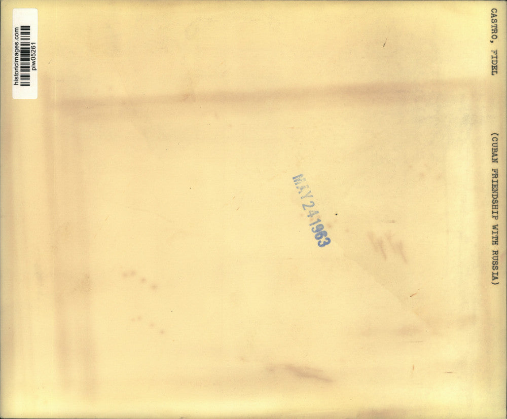 1963 Press Photo Nikita Krushchev & Fidel Castro, Moscow Rally, Russia