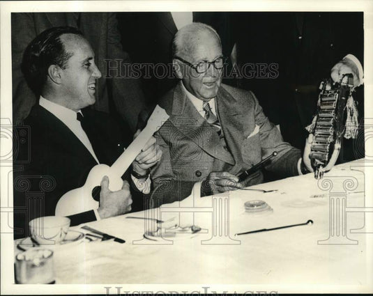 1955 Press Photo H.J. Heinz II with E.T. Weir in Pittsburgh, Pennsylvania- Historic Images