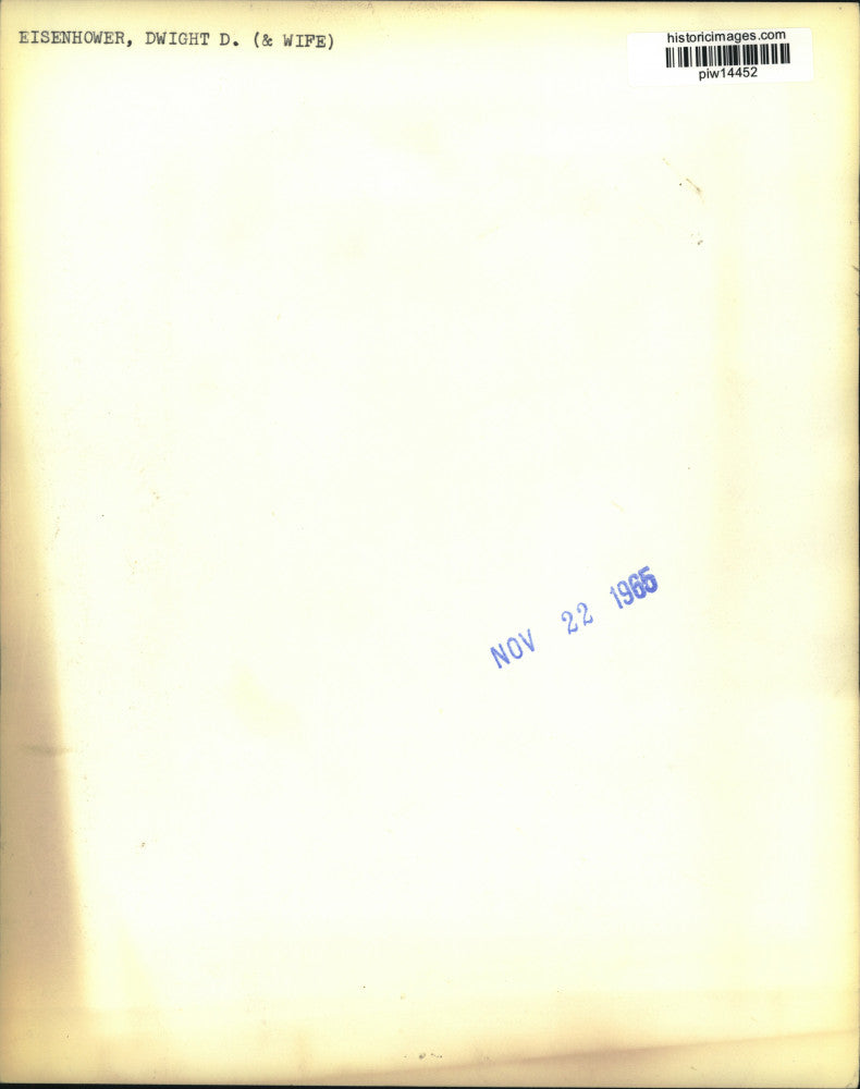 1965 Press Photo Ex-President Eisenhower, wife Mamie & medics at hospital in GA